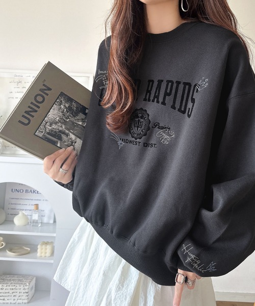 「classicalelf」 スウェットカットソー SMALL オートミール レディース_画像5