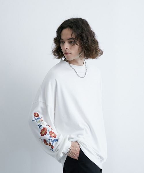 「JUNRED」 スウェットカットソー M ブルー メンズ_画像6