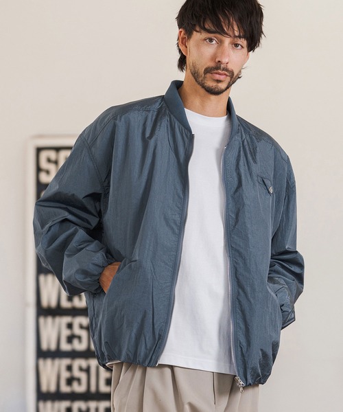 CAMBIO（カンビオ） ナイロンジャケット mj11364- メタリックナイロン