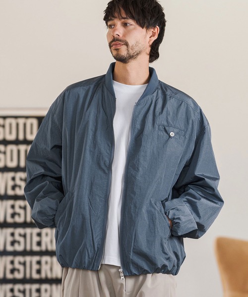 CAMBIO（カンビオ） ナイロンジャケット mj11364- メタリックナイロン