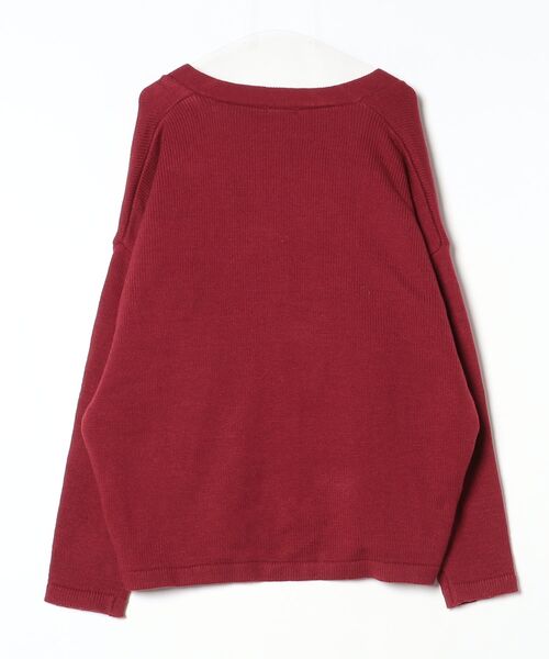 「G.O.C」 ニットカーディガン MEDIUM ワイン メンズ_画像2