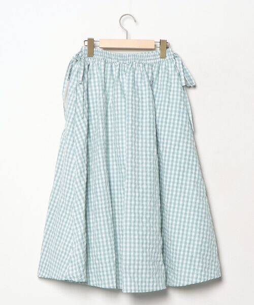 「RUBY AND YOU」 チェック柄スカート L ブルー レディース_画像2