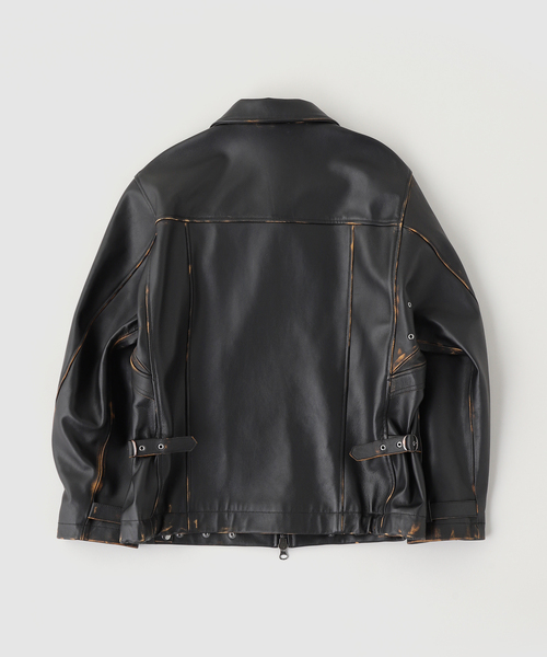 ミリタリージャケット モッズコート DAIRIKU / ダイリク MIllitary Leather Flight Jacketの画像