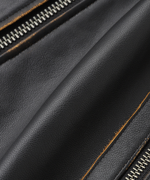 ミリタリージャケット モッズコート DAIRIKU / ダイリク MIllitary Leather Flight Jacketの画像