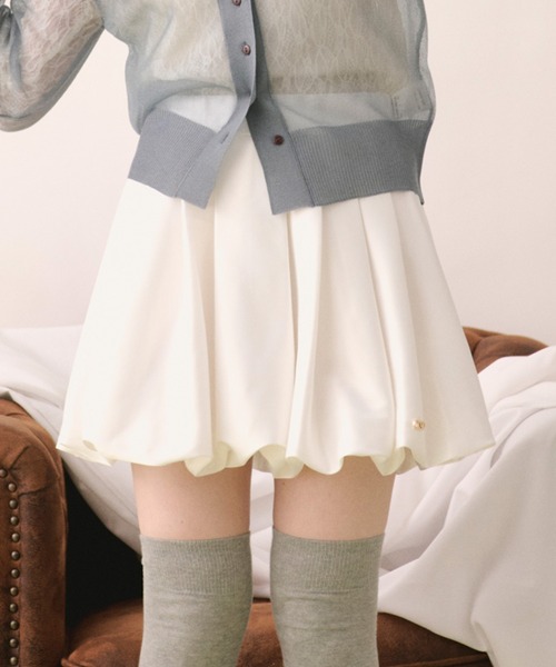 スカート litmus lutens Pillows balloon mini skirt loin nuit スカート balloon mini skirt / バルーンミニスカート