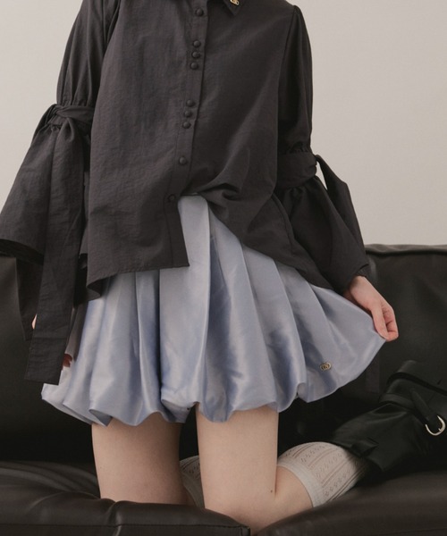 loin nuit スカート balloon mini skirt / バルーンミニスカート