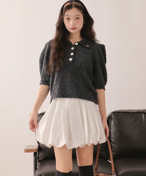 loin nuit スカート balloon mini skirt / バルーンミニスカート