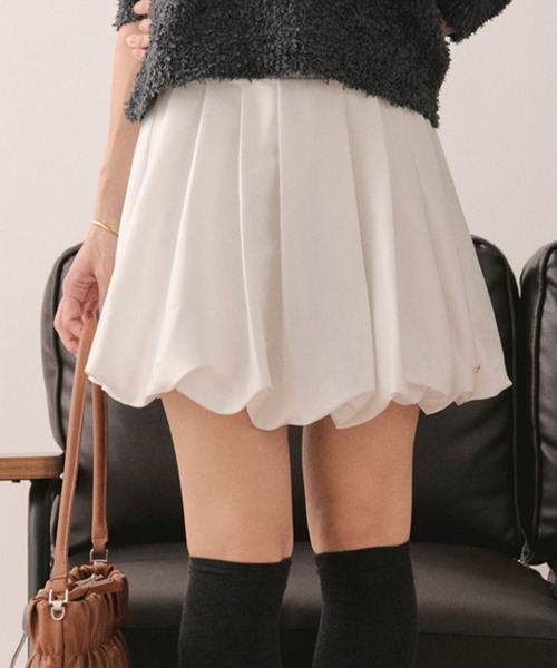 loin nuit スカート balloon mini skirt / バルーンミニスカート