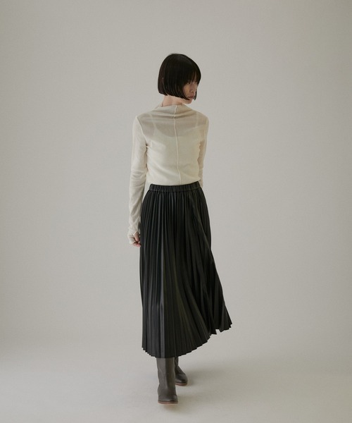 「SALON adam et rope'」 プリーツスカート FREE ベージュ系その他 レディース_画像2