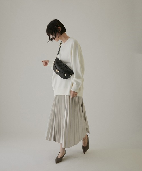 「SALON adam et rope'」 プリーツスカート FREE ベージュ系その他 レディース_画像4