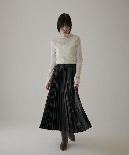 「SALON adam et rope'」 プリーツスカート FREE ベージュ系その他 レディース_画像5