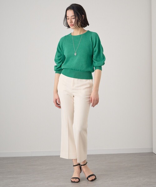 「ANAYI」 7分袖ニット 36 オフホワイト レディース_画像5