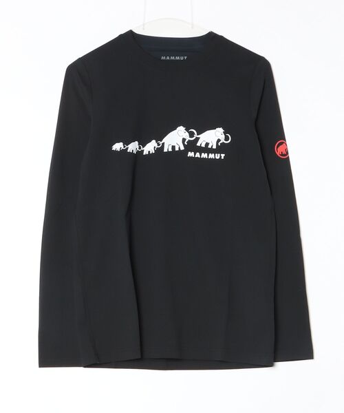 MAMMUT（マムート） tシャツ 「速乾」QD ロゴ プリント ロングスリーブ