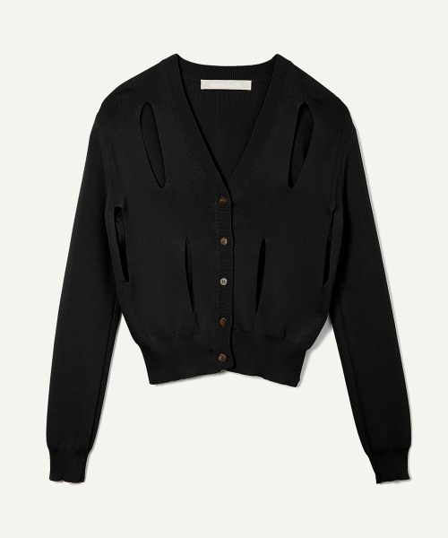 leinwande（ラインヴァンド） カーディガン Ribbon Tie Dry-touch