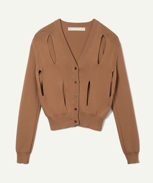leinwande（ラインヴァンド） カーディガン Ribbon Tie Dry-touch