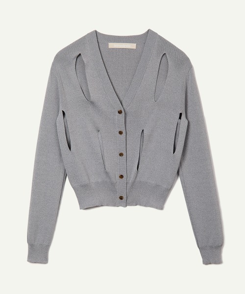 leinwande（ラインヴァンド） カーディガン Ribbon Tie Dry-touch