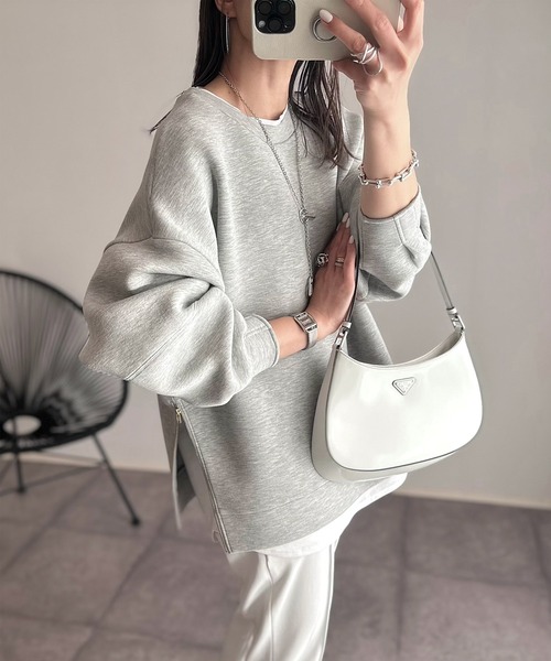 「Emma Taylor」 長袖カットソー FREE ライトグレー レディース_画像4