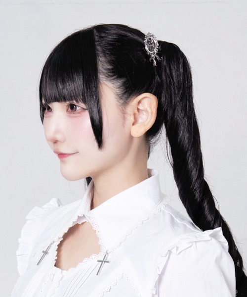 mine by LAFARY ヘアクリップ キャットシルバークリップ : ZOZOTOWN