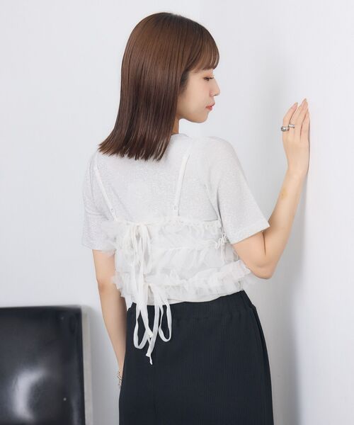 「RETRO GIRL」 半袖Tシャツ FREE グレー レディース_画像10