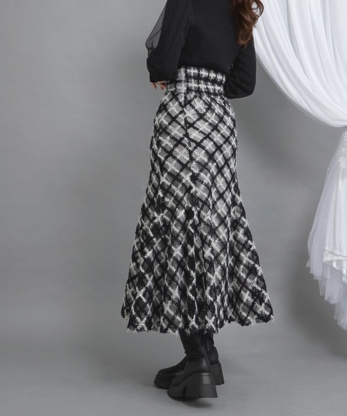 「DearMyLoveRose」 ロングスカート - ブラック レディース_画像6