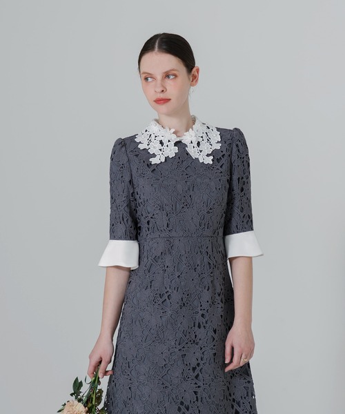 「Leja」 7分袖ワンピース SMALL ブラック レディースの画像