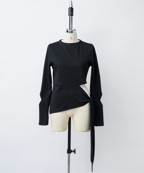 「musubore」 長袖カットソー FREE ブラック レディース_画像2