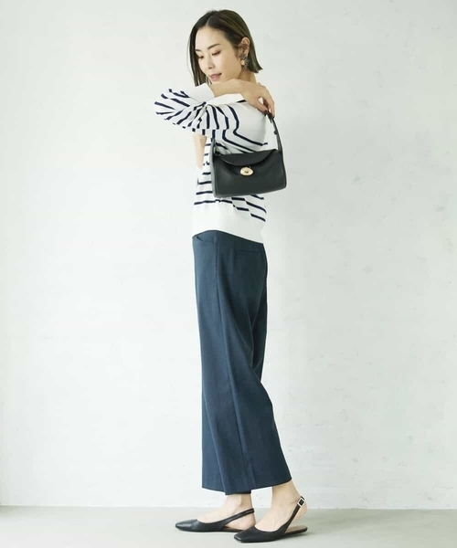 「MICHEL KLEIN」 長袖ニット 38 ライトグレー レディース_画像5