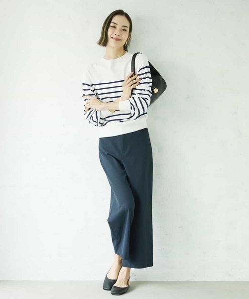 「MICHEL KLEIN」 長袖ニット 38 ライトグレー レディース_画像6