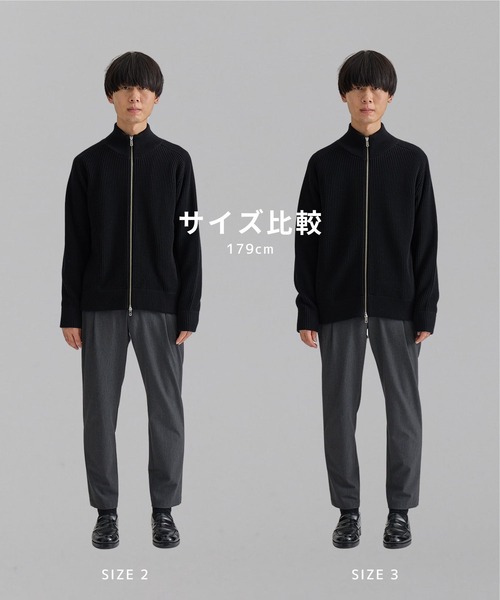 「UNITED TOKYO」 ニットカーディガン 3 ブラック メンズの画像