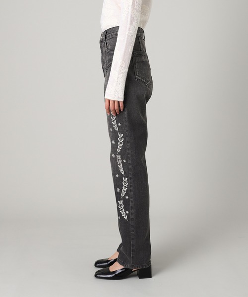 パンツ Embroidered straight jeans FTC254-0601A レディースの画像