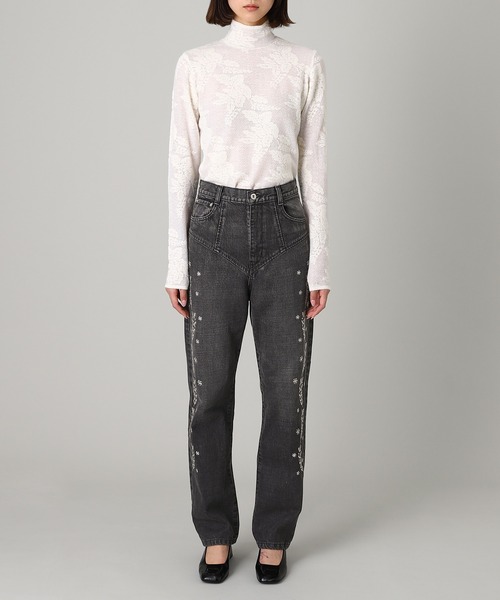 パンツ Embroidered straight jeans FTC254-0601A レディースの画像