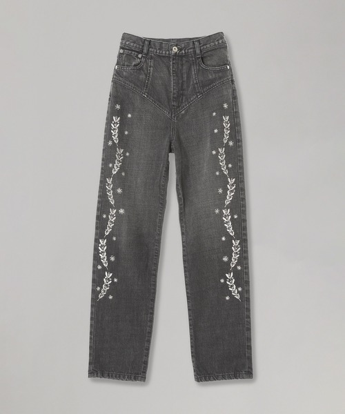 パンツ Embroidered straight jeans FTC254-0601A レディースの画像