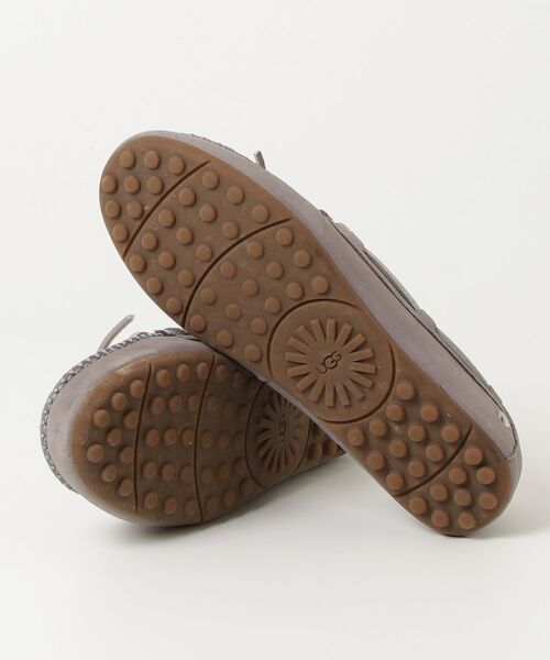 「UGG」 モカシンシューズ 23.5cm グレー レディース_画像3