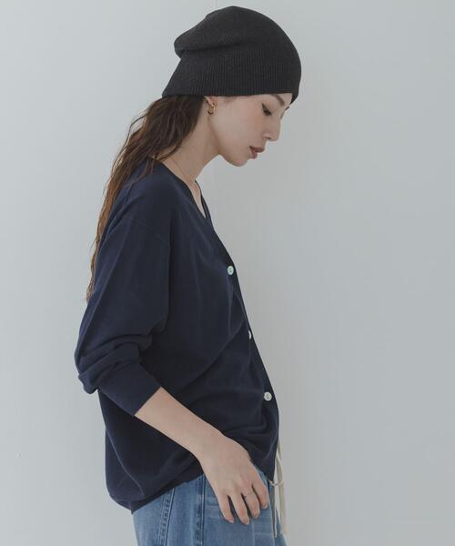 uvカット カーディガン 「WEB限定」クールミストミディカーディガン レディースの画像