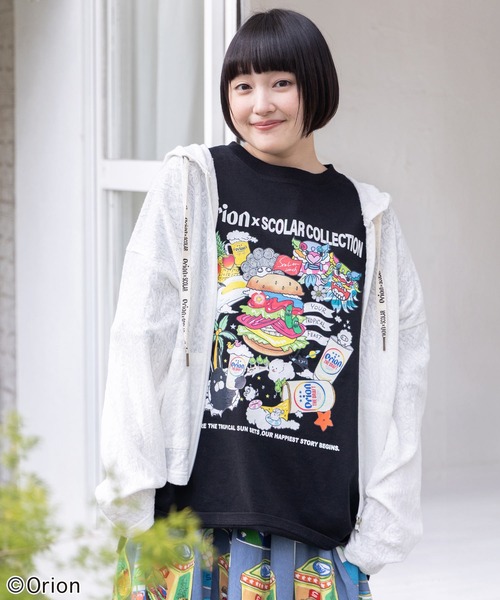 ScoLar 161657：花レースパーカー スカラー ScoLar 花レースパーカー （ブラック） - ファッション通販 d