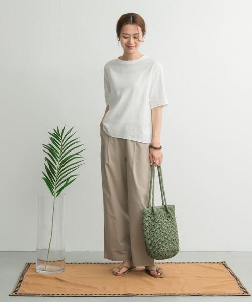 「URBAN RESEARCH DOORS」 半袖ブラウス MEDIUM オフホワイト レディース_画像7