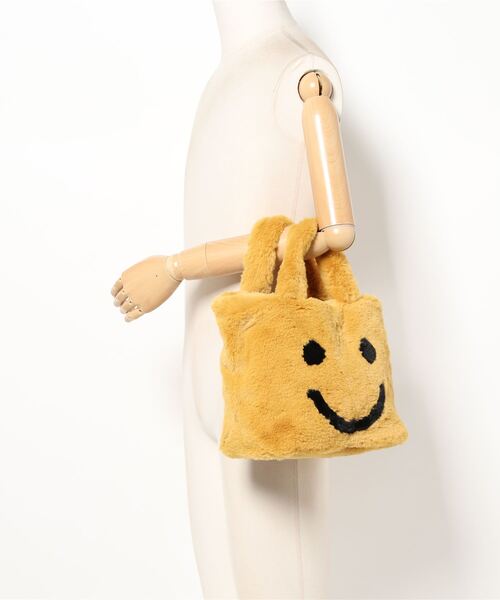 「COOCO」 ハンドバッグ「cooco × smileyコラボ」 9 ブラック レディース_画像7
