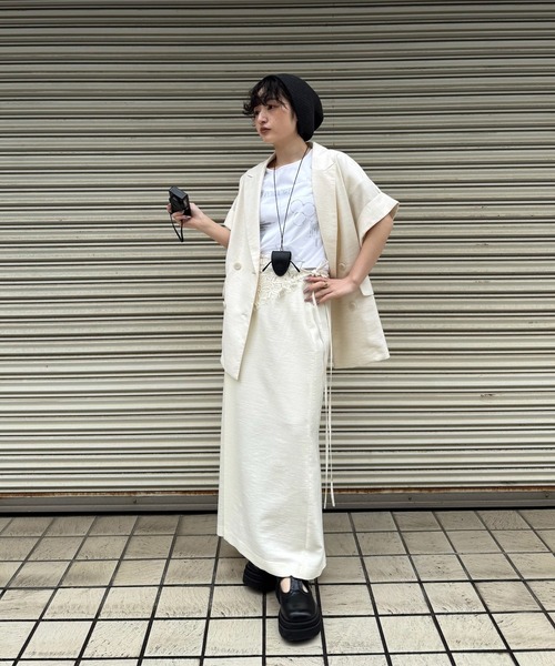 Ameri（アメリ） tシャツ 半袖 SHEER LAYERED GLIMMER GRAPHIC TEE