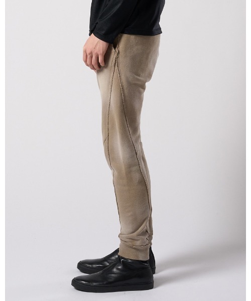スウェットパンツ ジャージ fade switching rib sweat pants メンズの画像