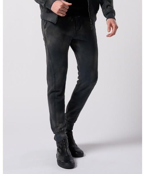 スウェットパンツ ジャージ fade switching rib sweat pants メンズの画像