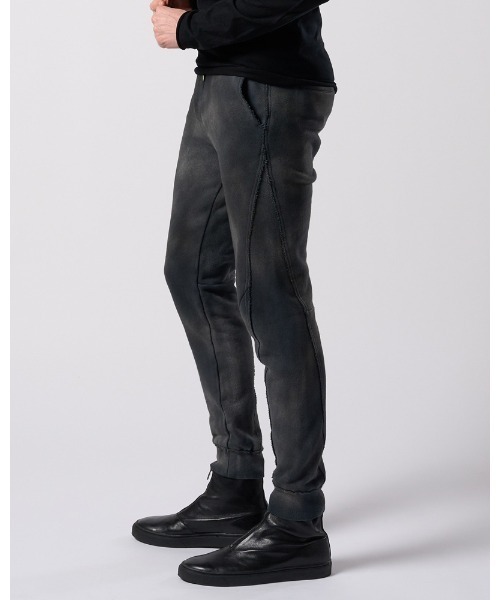 スウェットパンツ ジャージ fade switching rib sweat pants メンズの画像