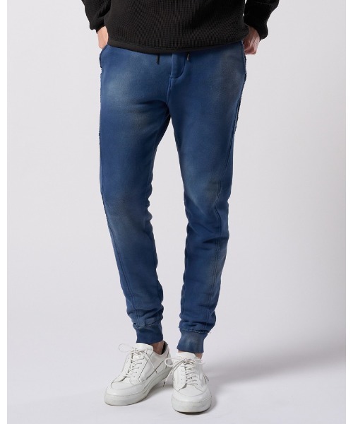 スウェットパンツ ジャージ fade switching rib sweat pants メンズの画像