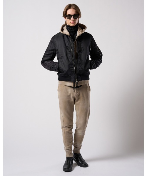 スウェットパンツ ジャージ fade switching rib sweat pants メンズの画像