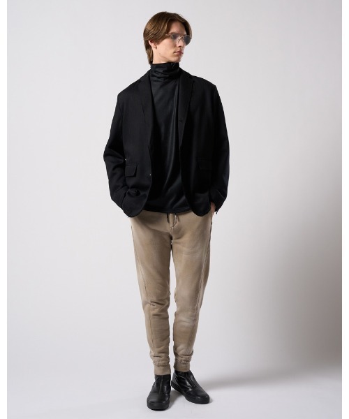 スウェットパンツ ジャージ fade switching rib sweat pants メンズの画像