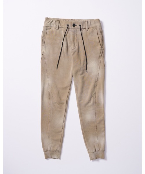 スウェットパンツ ジャージ fade switching rib sweat pants メンズの画像