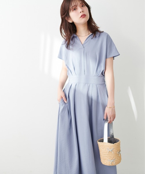 「natural couture」 半袖ワンピース LARGE ブラック レディース_画像2