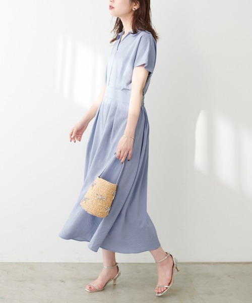 「natural couture」 半袖ワンピース LARGE ブラック レディース_画像3