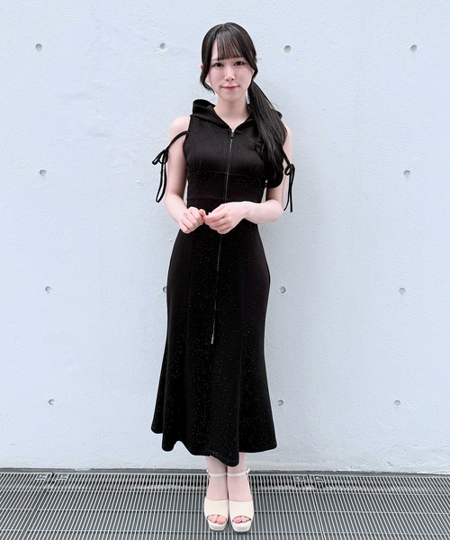 NOMAE（ノーマエ） ワンピース スウェットジップパーカーワンピース