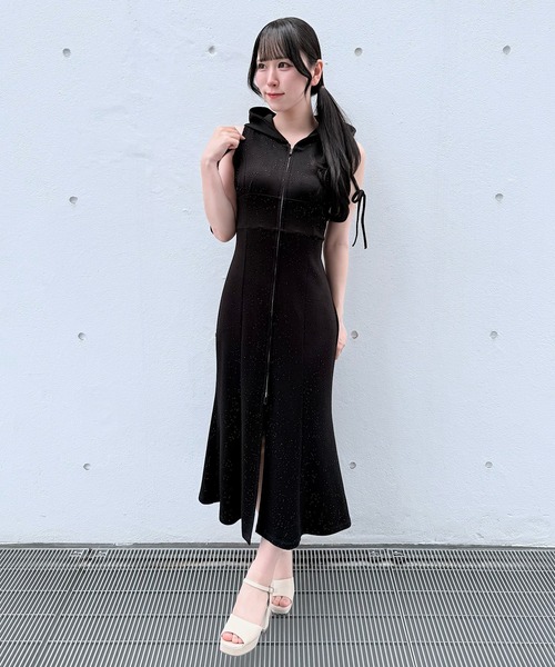 NOMAE（ノーマエ） ワンピース スウェットジップパーカーワンピース