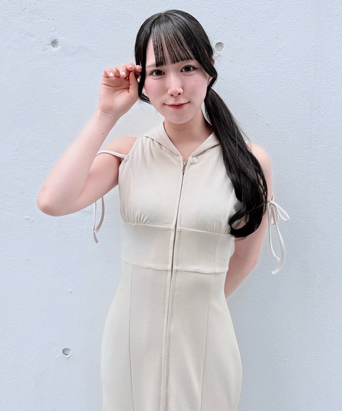 NOMAE（ノーマエ） ワンピース スウェットジップパーカーワンピース